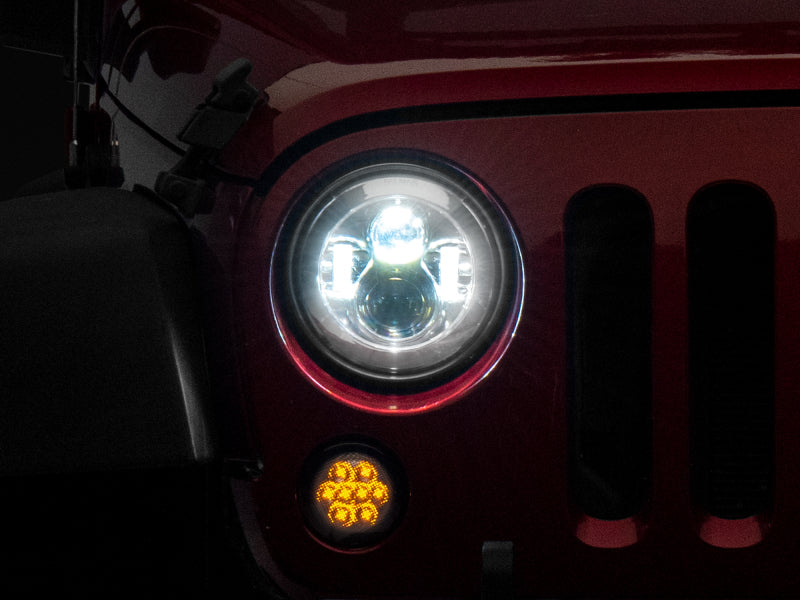 Raxiom 97-18 Jeep Wrangler TJ/JK Axial Series LED Daymaker Headlights- Chrome Housing (Clear Lens) Raxiom 97-18 Jeep Wrangler TJ/JK Axial Series LED Daymaker Headlights- Chrome Housing (Clear Lens)