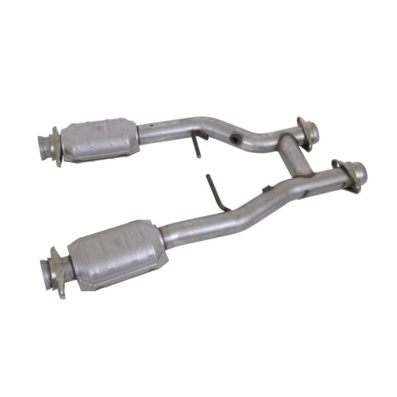 BBK 96-04 Mustang 4.6 GT / Cobra Short Mid H Pipe w Catalytic Converters 2-1/2 For Long Tube Headers BBK 96-04 Mustang 4.6 GT / Cobra Short Mid H Pipe w Catalytic Converters 2-1/2 For Long Tube Headers