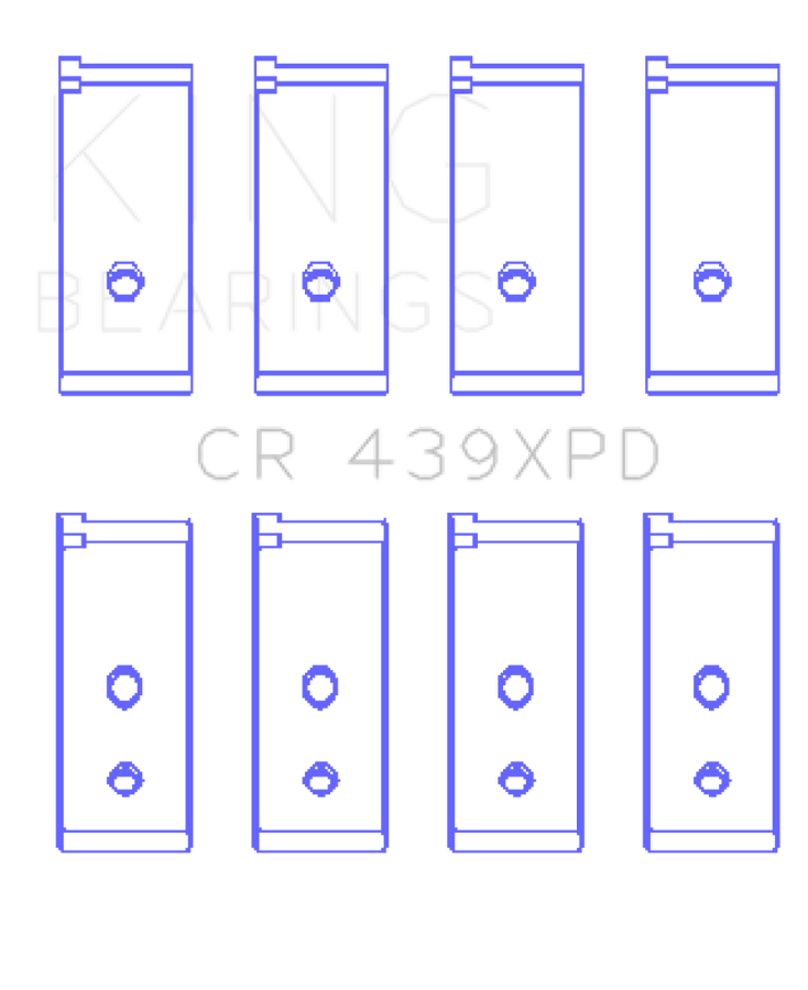 King Engine Bearings Honda B-Series Dowel Performance Rod Bearing Set - Size STD King Engine Bearings Honda B-Series Dowel Performance Rod Bearing Set - Size STD