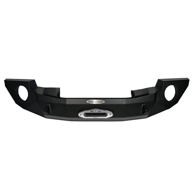 Rock Slide 07-18 Jeep JK 2-4 Door Rigid Full Front Bumper / No Bullbar / With Winch Plate Rock Slide 07-18 Jeep JK 2-4 Door Rigid Full Front Bumper / No Bullbar / With Winch Plate