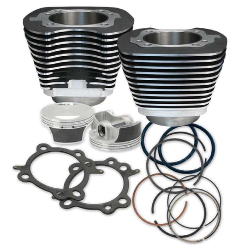 S&S Cycle 07-17 BT 106in Big Bore Cylinder Kit - Wrinkle Black S&S Cycle 07-17 BT 106in Big Bore Cylinder Kit - Wrinkle Black