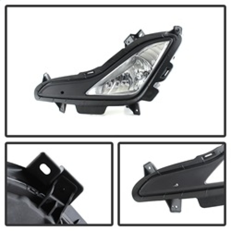 Spyder Hyundai Elantra 2014+ OEM Style Fog Lights W/Switch Clear FL-HYE2014-C Spyder Hyundai Elantra 2014+ OEM Style Fog Lights W/Switch Clear FL-HYE2014-C