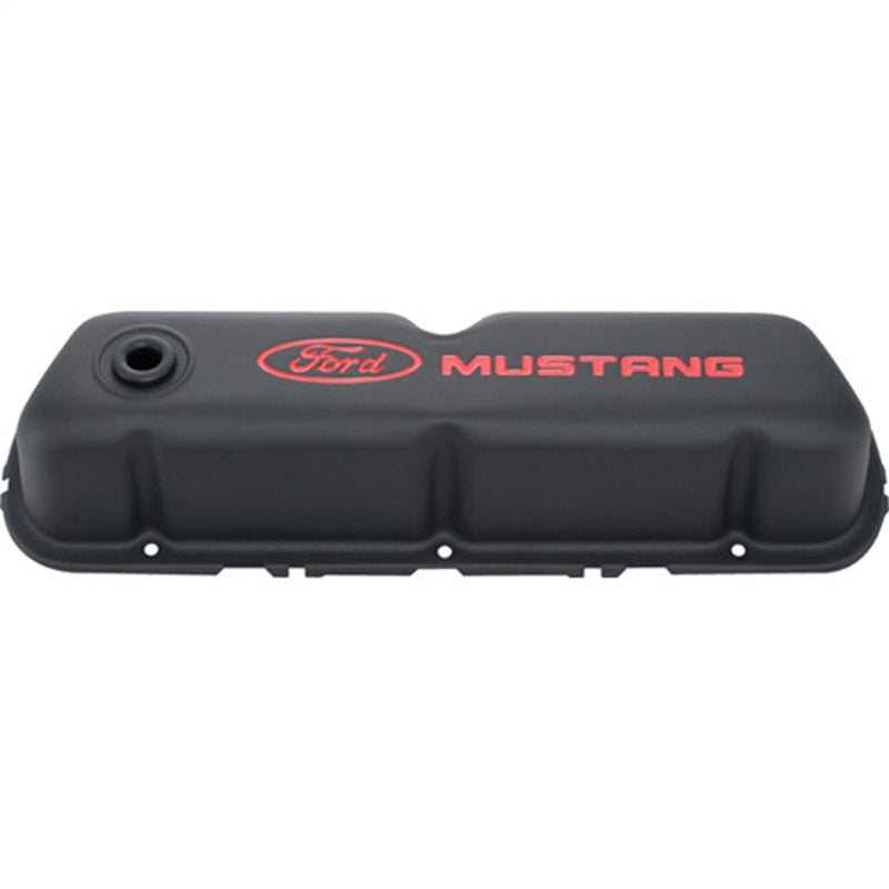 Ford Mustang Logo Black Crinkle Valve Cover Ford Mustang Logo Black Crinkle Valve Cover
