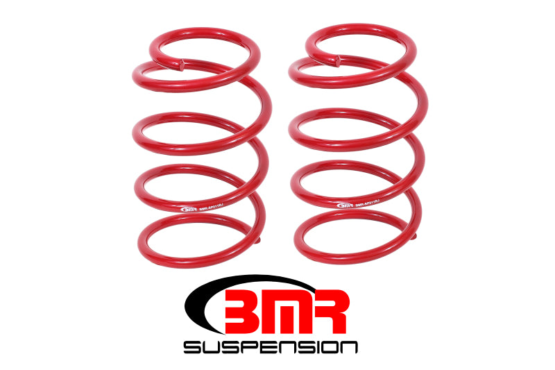 BMR 05-14 S197 Mustang GT Front Performance Version Lowering Springs - Red BMR 05-14 S197 Mustang GT Front Performance Version Lowering Springs - Red
