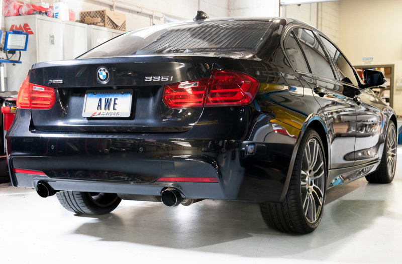 AWE Tuning BMW F3X 335i/435i Touring Edition Axle-Back Exhaust - Diamond Black Tips (102mm) AWE Tuning BMW F3X 335i/435i Touring Edition Axle-Back Exhaust - Diamond Black Tips (102mm)