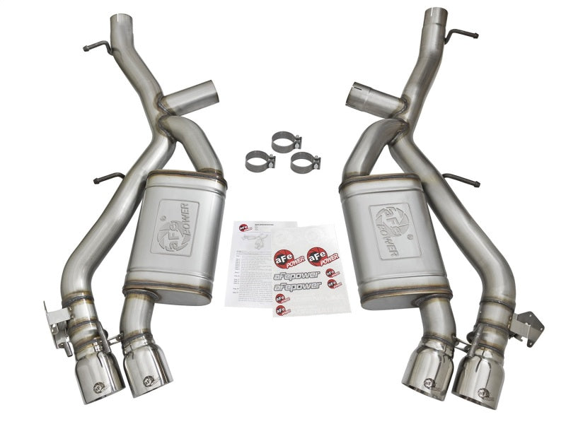 aFe MACHForce XP 3in 304 SS Axle-Back Dual Exhaust (NPP) w/ Polished Tips 16-17 Camro SS V8-6.2L aFe MACHForce XP 3in 304 SS Axle-Back Dual Exhaust (NPP) w/ Polished Tips 16-17 Camro SS V8-6.2L