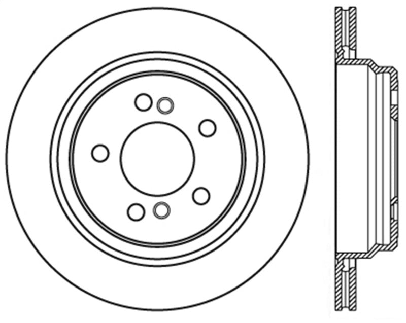 StopTech 01-07 BMW M3 (E46) / 00-04 M5 (E39) Drilled Right Rear Rotor StopTech 01-07 BMW M3 (E46) / 00-04 M5 (E39) Drilled Right Rear Rotor