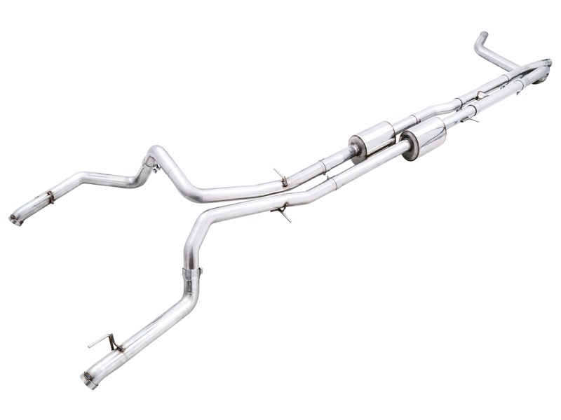 AWE Tuning 22-23 GMC Sierra 1500 AT4X 6.2L 0FG Catback Split Dual (Flat Bumper) - Bashguard(No Tips) AWE Tuning 22-23 GMC Sierra 1500 AT4X 6.2L 0FG Catback Split Dual (Flat Bumper) - Bashguard(No Tips)