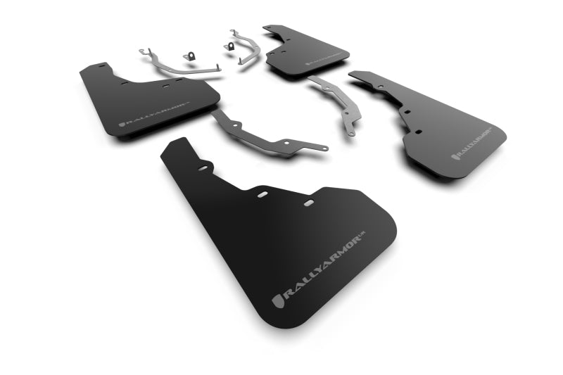 Rally Armor 22-25 Hyundai Santa Cruz Black Mud Flap w/Grey Logo Rally Armor 22-25 Hyundai Santa Cruz Black Mud Flap w/Grey Logo