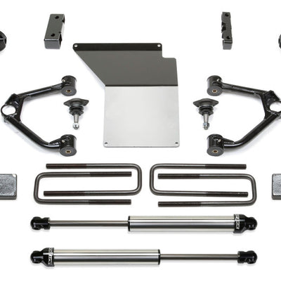 Fabtech 14-18 GM K1500 w/OE Alum. UCA 4in Budget UCA System w/DL 2.5 Coilovers & Rear DL Shocks