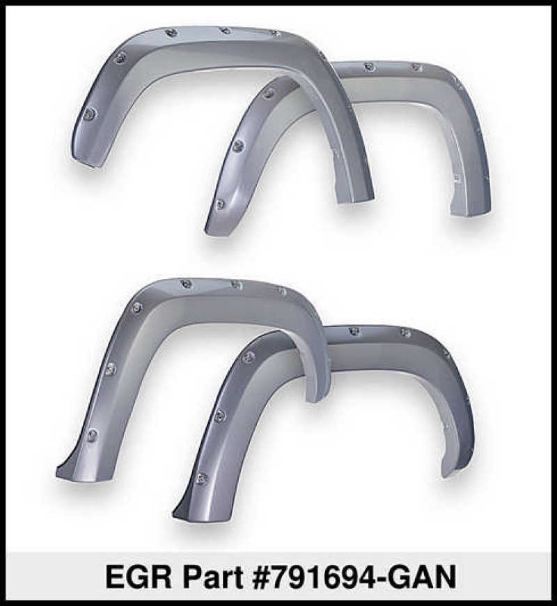 EGR 2019 Chevy 1500 Color Match Style Fender Flare - Set - Switchblade Silver EGR 2019 Chevy 1500 Color Match Style Fender Flare - Set - Switchblade Silver