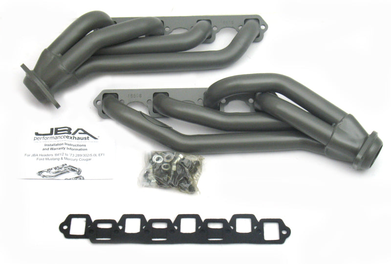 JBA 65-73 Ford Mustang 260-302 SBF 1-5/8in Primary Ti Ctd Mid Length Header JBA 65-73 Ford Mustang 260-302 SBF 1-5/8in Primary Ti Ctd Mid Length Header
