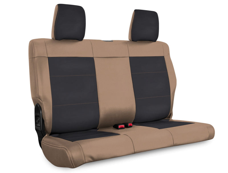 PRP 08-10 Jeep Wrangler JKU Rear Seat Cover/4 door - Black/Tan PRP 08-10 Jeep Wrangler JKU Rear Seat Cover/4 door - Black/Tan