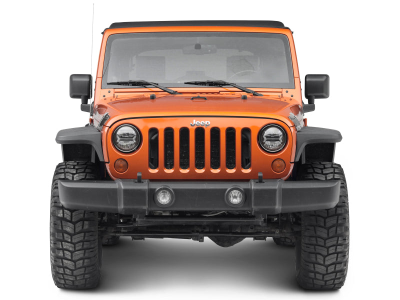 Raxiom 07-18 Jeep Wrangler JK LED Halo Headlights- Black Housing (Clear Lens) Raxiom 07-18 Jeep Wrangler JK LED Halo Headlights- Black Housing (Clear Lens)