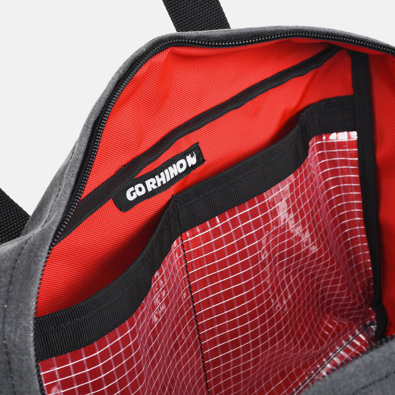 Go Rhino XVenture Gear Recovery Bag (7.5x11.5x18in. Closed) 12oz Waxed Canvas - Black Go Rhino XVenture Gear Recovery Bag (7.5x11.5x18in. Closed) 12oz Waxed Canvas - Black