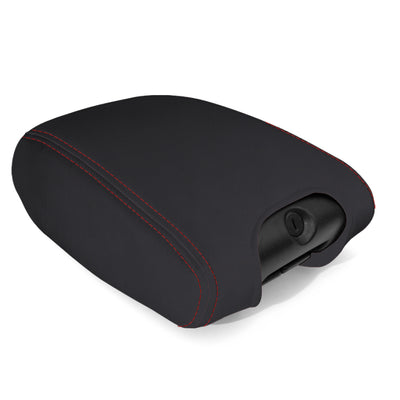 PRP 11-18 Jeep Wrangler JK/JKU Center Console Cover - Black with Red Stitching