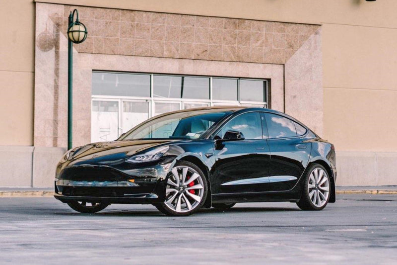 Rally Armor 17-23 Tesla Model 3 Black UR Mud Flap - Metallic Black Logo Rally Armor 17-23 Tesla Model 3 Black UR Mud Flap - Metallic Black Logo