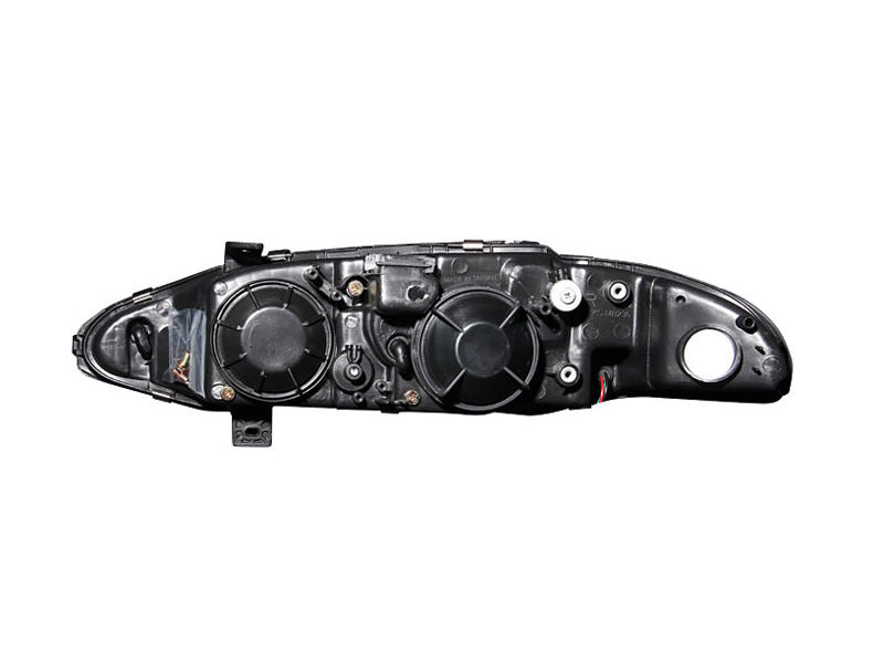 ANZO 1997-1999 Mitsubishi Eclipse Projector Headlights w/ Halo Black G2 ANZO 1997-1999 Mitsubishi Eclipse Projector Headlights w/ Halo Black G2