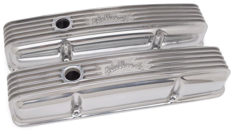 Edelbrock Valve Cover Classic Series Chevrolet 1959-1986 262-400 CI V8 Polshed Edelbrock Valve Cover Classic Series Chevrolet 1959-1986 262-400 CI V8 Polshed