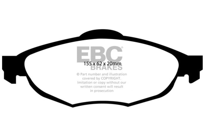 EBC 01-06 Chrysler Sebring Sedan 2.4 Ultimax2 Front Brake Pads EBC 01-06 Chrysler Sebring Sedan 2.4 Ultimax2 Front Brake Pads
