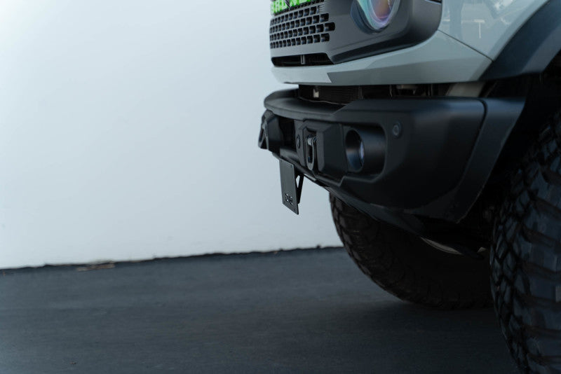 DV8 Offroad 21-23 Ford Bronco Capable Bumper Front License Plate Mount DV8 Offroad 21-23 Ford Bronco Capable Bumper Front License Plate Mount