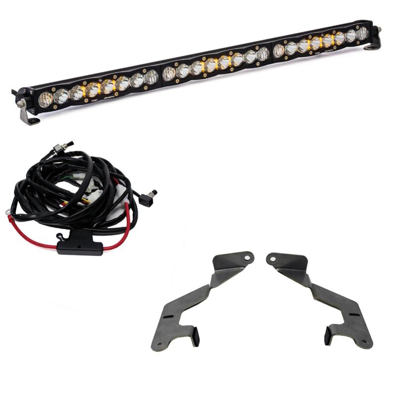 Baja Designs 2014+ 30in Grille LED Light Bar Kit For Toyota Tundra S8 Driving Combo Baja Designs 2014+ 30in Grille LED Light Bar Kit For Toyota Tundra S8 Driving Combo