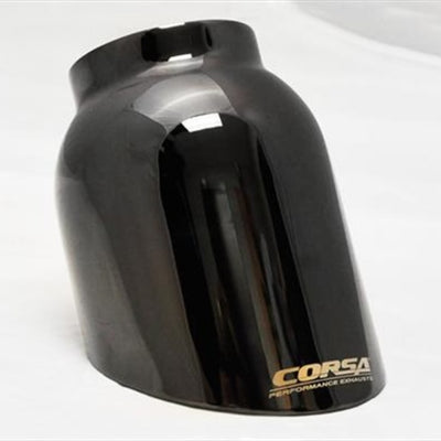 Corsa 2015-2020 Ford F-150 5.0L V8 (Super Crew Cab) Black Sport Single Side Dual 4in Tips CB Exhaust