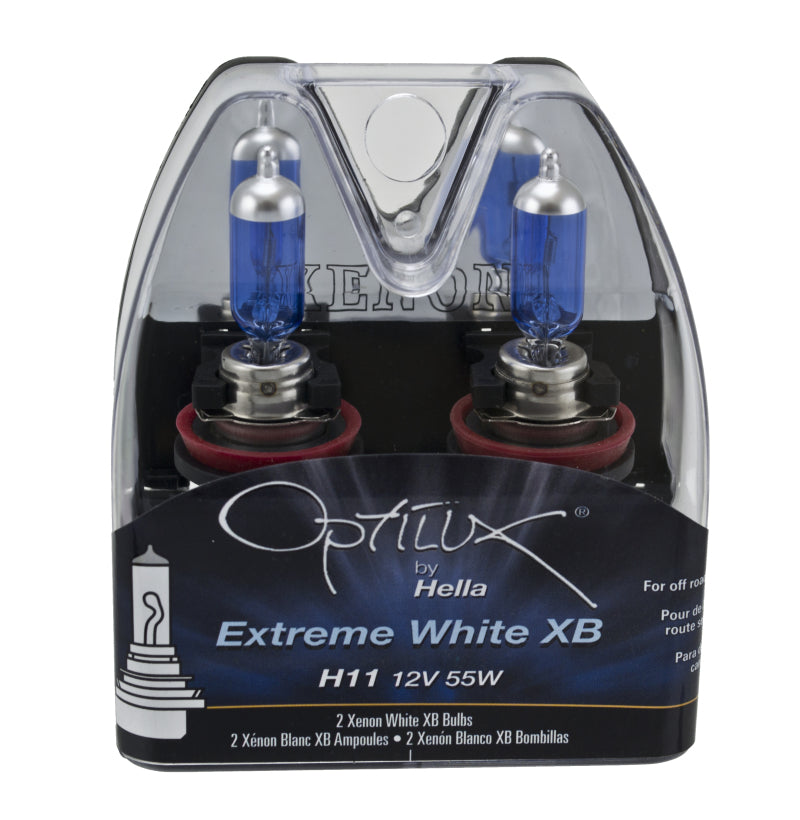 Hella H11 12V 55W Xenon White XB Bulb (Pair) Hella H11 12V 55W Xenon White XB Bulb (Pair)