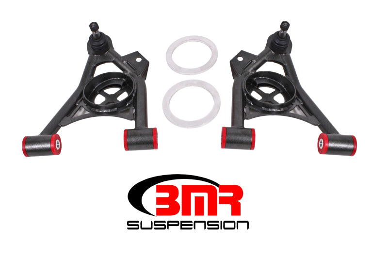 BMR 79-93 Mustang Fox Lower Control A-Arm Front w/ Spring Pocket/Tall Ball Joint - Black Hammertone BMR 79-93 Mustang Fox Lower Control A-Arm Front w/ Spring Pocket/Tall Ball Joint - Black Hammertone