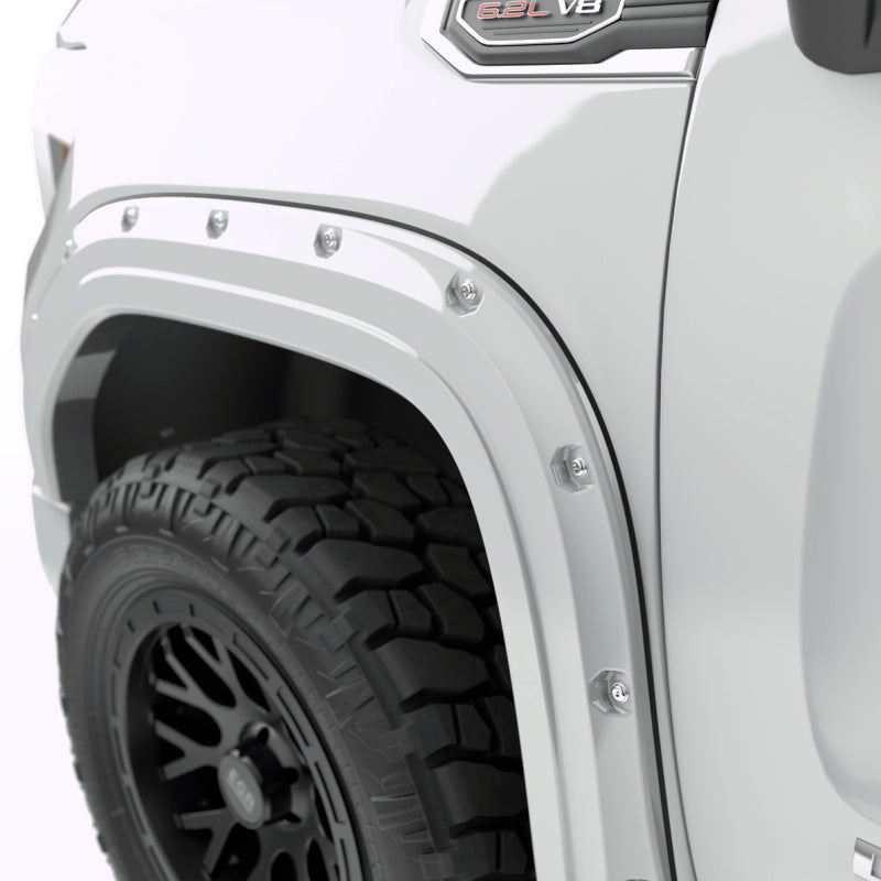 EGR 19-23 Gmc Sierra 1500 Summit Traditional Bolt-On Look Fender Flares White Set Of 4 EGR 19-23 Gmc Sierra 1500 Summit Traditional Bolt-On Look Fender Flares White Set Of 4