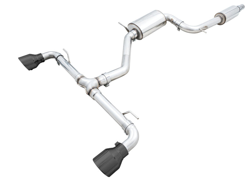 AWE 2022 VW GTI MK8 Touring Edition Exhaust - Diamond Black Tips AWE 2022 VW GTI MK8 Touring Edition Exhaust - Diamond Black Tips