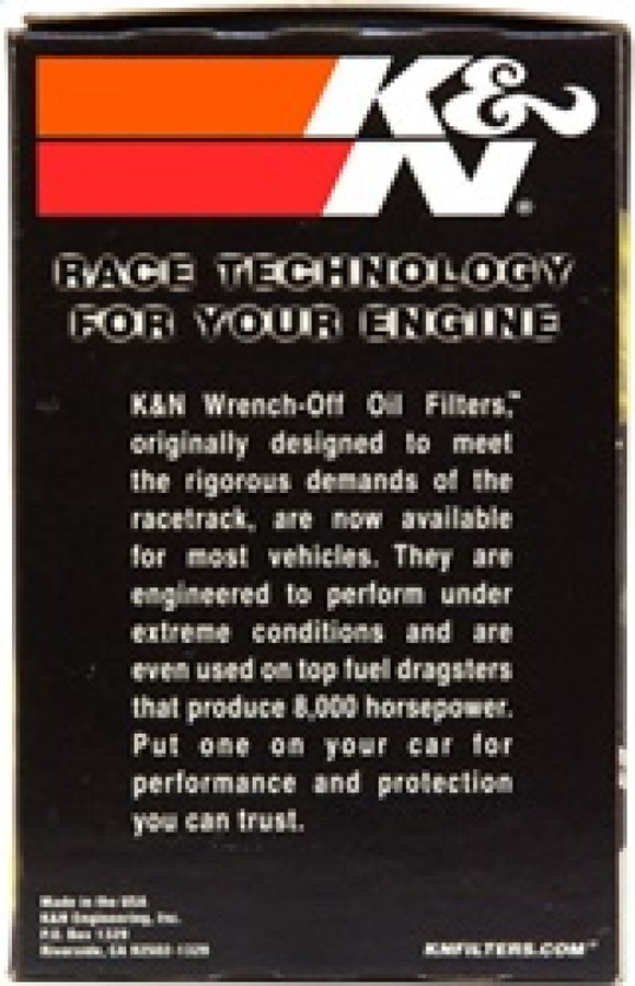 K&N Universal Performance Gold Oil Filter K&N Universal Performance Gold Oil Filter
