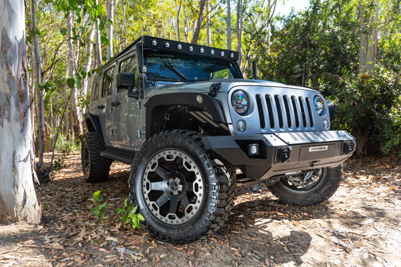 Go Rhino 07-18 Jeep Wrangler JK WLF Windshield Light Mount Frame - Eight Cube Lights Go Rhino 07-18 Jeep Wrangler JK WLF Windshield Light Mount Frame - Eight Cube Lights