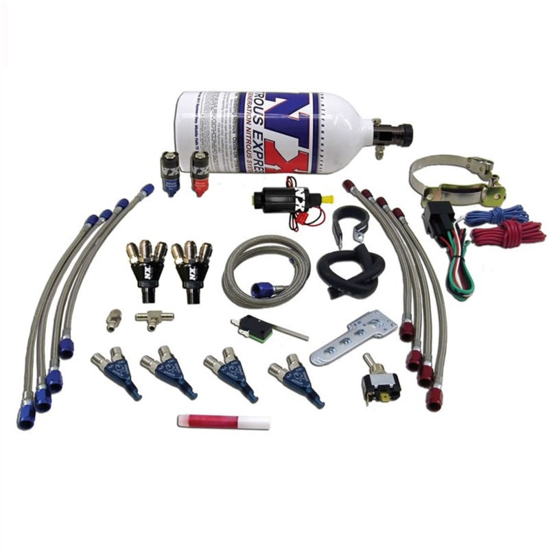 Nitrous Express 4 Cyl Piranha Nitrous Kit w/2.5lb Bottle Nitrous Express 4 Cyl Piranha Nitrous Kit w/2.5lb Bottle