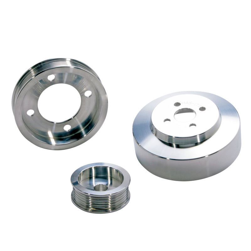 BBK 94-95 Mustang 5.0 Underdrive Pulley Kit - Lightweight CNC Billet Aluminum (3pc) BBK 94-95 Mustang 5.0 Underdrive Pulley Kit - Lightweight CNC Billet Aluminum (3pc)