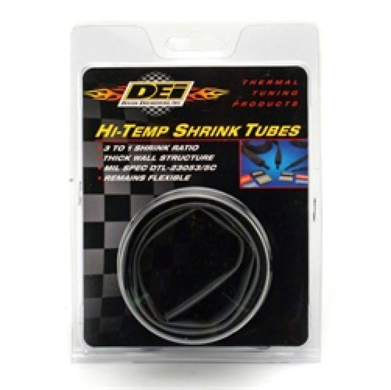DEI Hi-Temp Shrink Tube Kit - 9/12/18/24mm x 2ft - Black DEI Hi-Temp Shrink Tube Kit - 9/12/18/24mm x 2ft - Black