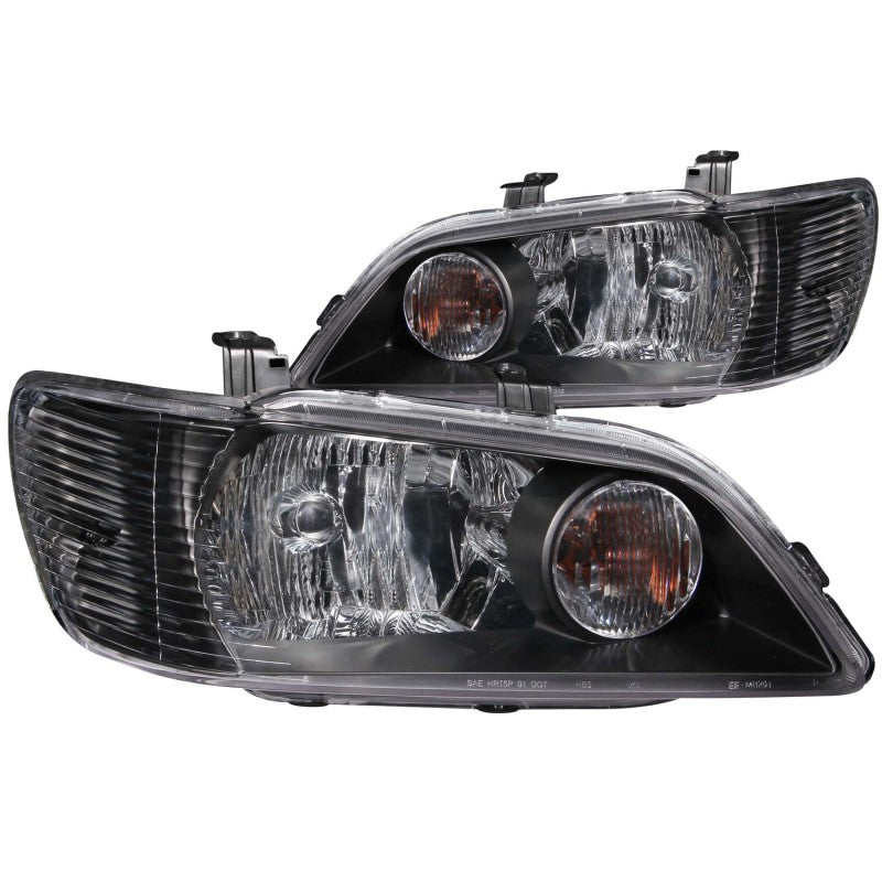 ANZO 2002-2003 Mitsubishi Lancer Crystal Headlights Black ANZO 2002-2003 Mitsubishi Lancer Crystal Headlights Black