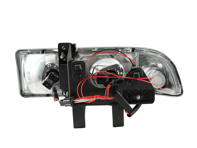 ANZO 1998-2005 Chevrolet S-10 Projector Headlights w/ Halo Black ANZO 1998-2005 Chevrolet S-10 Projector Headlights w/ Halo Black
