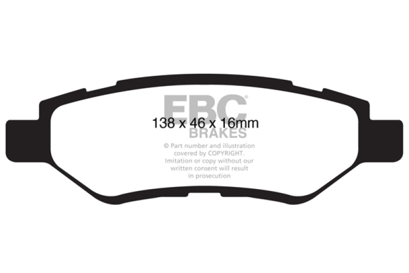 EBC 08-13 Cadillac CTS 3.0 Ultimax2 Rear Brake Pads EBC 08-13 Cadillac CTS 3.0 Ultimax2 Rear Brake Pads