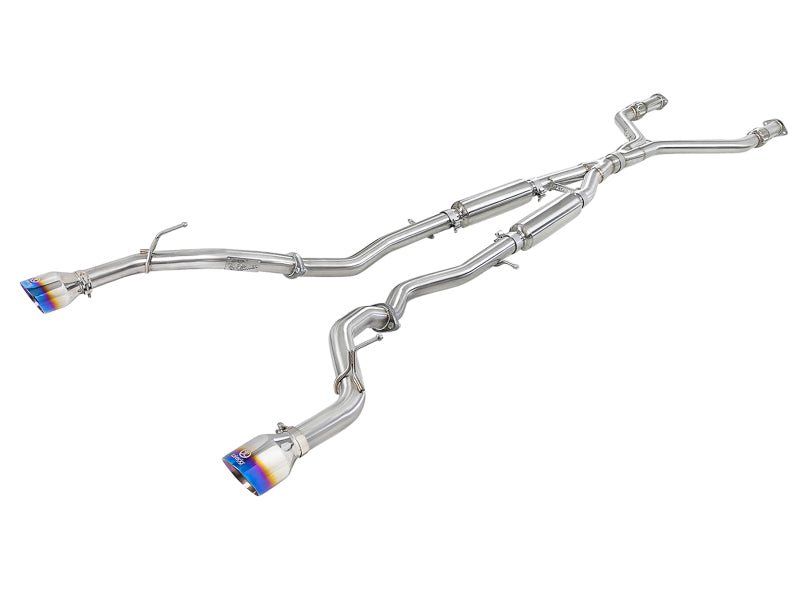 aFe Takeda 2.5in 304 SS Cat-Back Exhaust System w/ Blue Flame Tips 16-18 Infiniti Q50 V6-3.0L (tt) aFe Takeda 2.5in 304 SS Cat-Back Exhaust System w/ Blue Flame Tips 16-18 Infiniti Q50 V6-3.0L (tt)