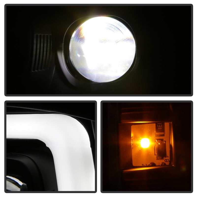 Spyder Ford F-250 99-04/Excursion 00-04 1 Piece LED Headlights - Black PRO-YD-FF25099V2PL-BK Spyder Ford F-250 99-04/Excursion 00-04 1 Piece LED Headlights - Black PRO-YD-FF25099V2PL-BK