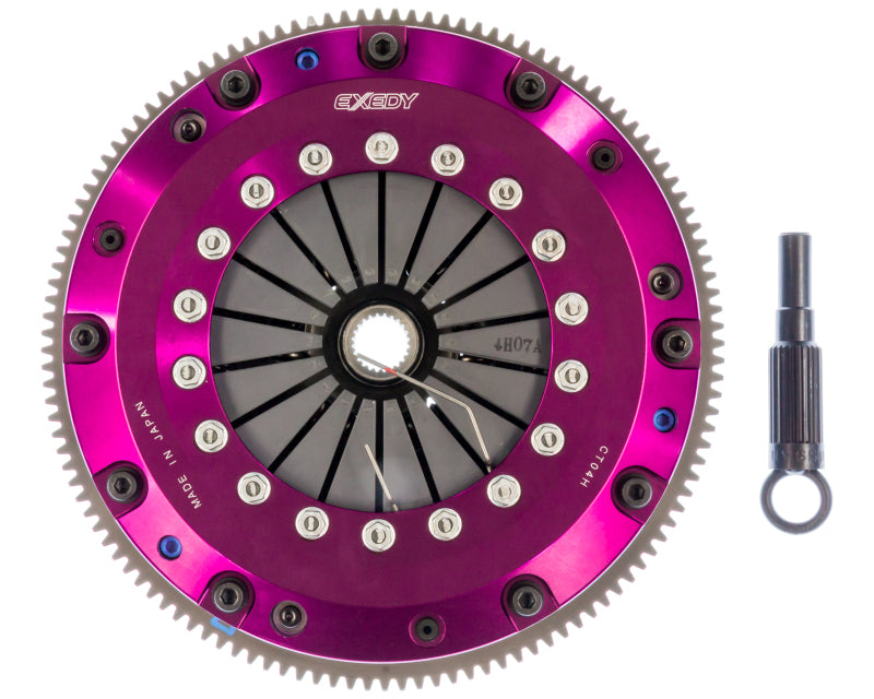 Exedy 2003-2007 Infiniti G35 V6 Hyper Twin Carbon-D Clutch Strap Drive Sprung Center Disc Push Type Exedy 2003-2007 Infiniti G35 V6 Hyper Twin Carbon-D Clutch Strap Drive Sprung Center Disc Push Type