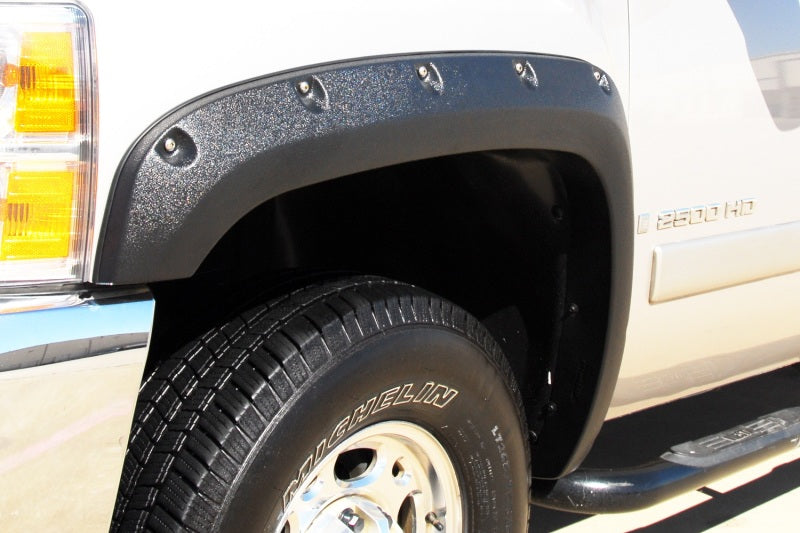 Lund 07-13 Chevy Silverado 1500 RX-Rivet Textured Elite Series Fender Flares - Black (4 Pc.) Lund 07-13 Chevy Silverado 1500 RX-Rivet Textured Elite Series Fender Flares - Black (4 Pc.)