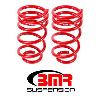 BMR 10-15 5th Gen Camaro V8 Rear Lowering Springs - Red