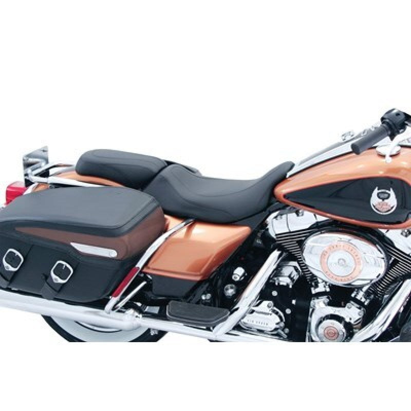 Mustang 08-21 Harley Electra Glide Std,Rd Glide,Rd King,Str Glide Tripper Pass Seat - Black Mustang 08-21 Harley Electra Glide Std,Rd Glide,Rd King,Str Glide Tripper Pass Seat - Black