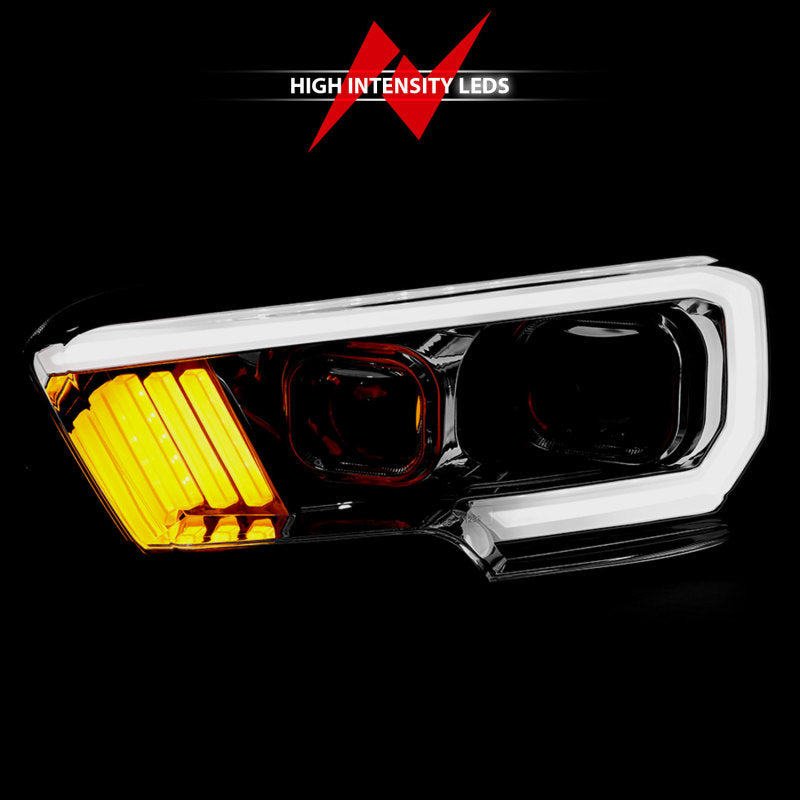 ANZO 2016-2017 Toyota Tacoma Projector Headlights w/ Plank Style Design Chrome/Amber w/ DRL ANZO 2016-2017 Toyota Tacoma Projector Headlights w/ Plank Style Design Chrome/Amber w/ DRL