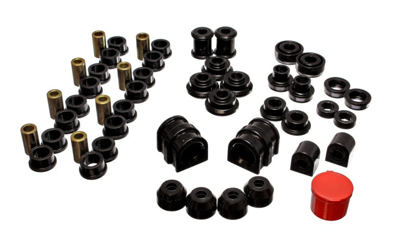 Energy Suspension 91-02 Saturn S Series Coupe/Sedan/Wagon Black Hyper-Flex Master Bushing Set Energy Suspension 91-02 Saturn S Series Coupe/Sedan/Wagon Black Hyper-Flex Master Bushing Set