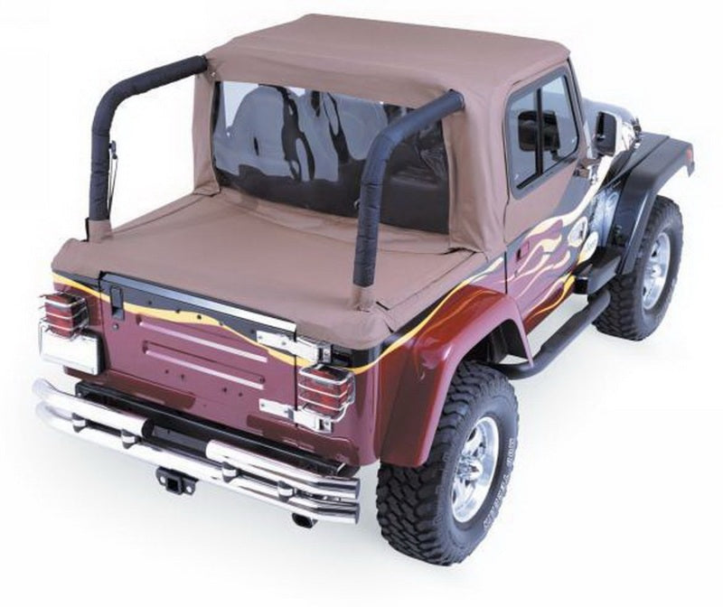 Rampage 1992-1995 Jeep Wrangler(YJ) Cab Soft Top And Tonneau Cover - Spice Denim Rampage 1992-1995 Jeep Wrangler(YJ) Cab Soft Top And Tonneau Cover - Spice Denim