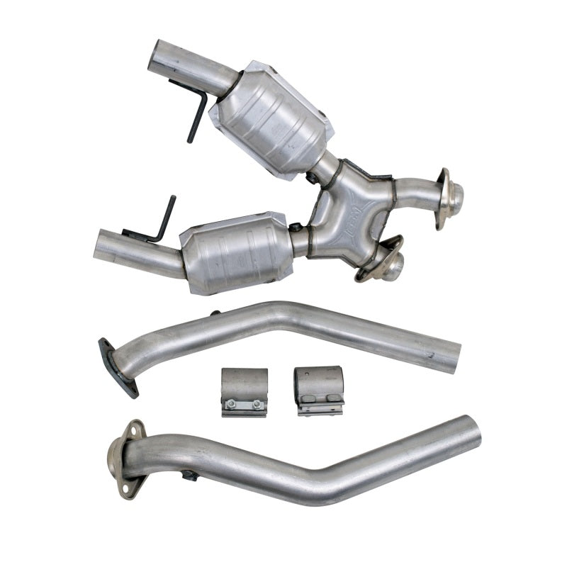BBK 96-98 Mustang 4.6 GT High Flow X Pipe With Catalytic Converters - 2-1/2 BBK 96-98 Mustang 4.6 GT High Flow X Pipe With Catalytic Converters - 2-1/2