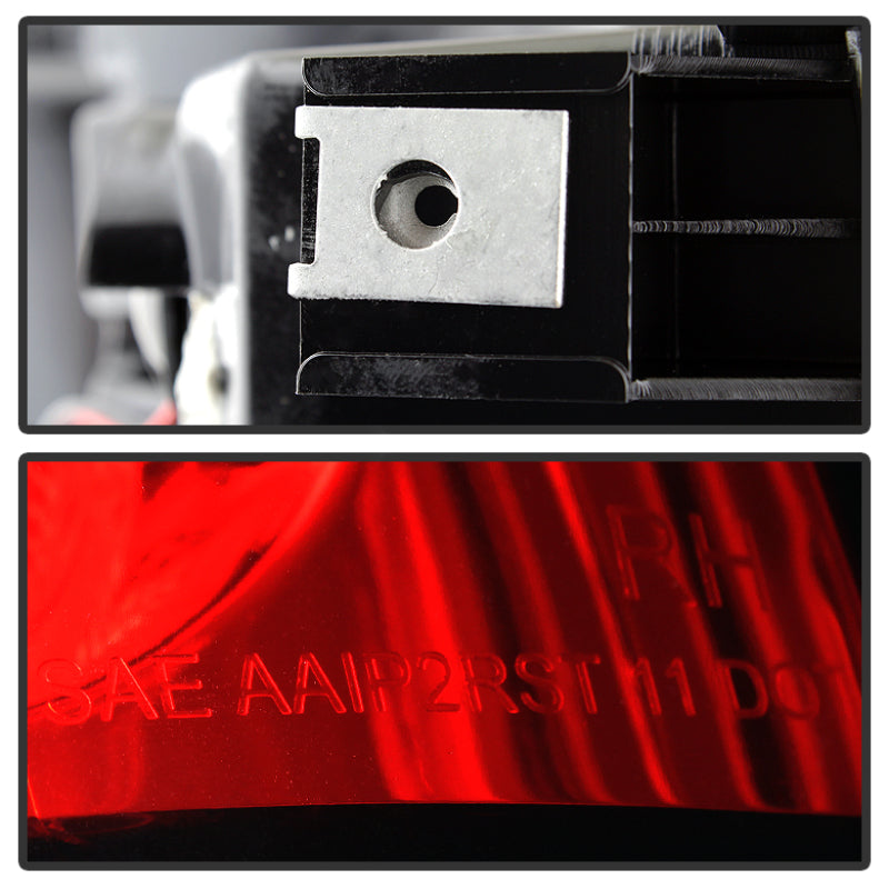 Spyder Chevy Silverado 1500 03-06 (Not Fit Stepside)LED Tail Lights Red Clear ALT-YD-CS03-LED-RC Spyder Chevy Silverado 1500 03-06 (Not Fit Stepside)LED Tail Lights Red Clear ALT-YD-CS03-LED-RC